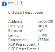 ASAP2Demo A2L Measurement Tooltip